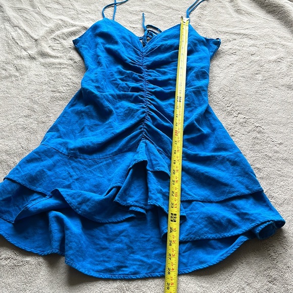 ZARA Linen Blend Mini Dress - Picture 11 of 14